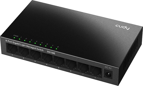 Switch CUDY 8-Port Gigabit Light Managed Switch ...
