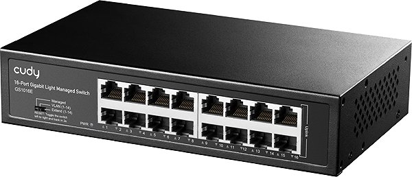 Switch CUDY 16-Port Gigabit Light Managed Switch ...