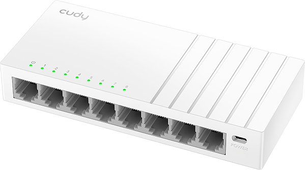 Switch CUDY 8-Port Gigabit Desktop Switch with USB C ...