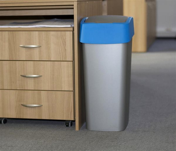 Odpadkový kôš Curver PACIFIC FLIPBIN 45L – modrý Lifestyle