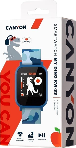 Smart Watch Canyon My Dino KW-33 Blue Packaging/box