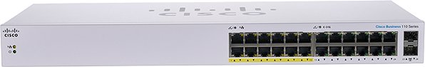 Switch CISCO CBS110 Unmanaged 24-port GE, Partial PoE, 2x1G SFP Shared ...