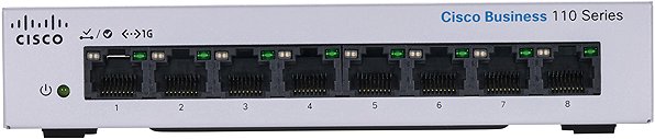 Switch CISCO CBS110 Unmanaged 8-port GE, Desktop, Ext PS ...