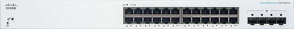 Switch CISCO CBS220 Smart 24-port GE, 4x1G SFP ...