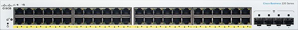 Switch CISCO CBS220 Smart 48-port GE, PoE, 4x1G SFP ...