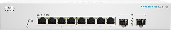 Switch CISCO CBS220 Smart 8-port GE, Ext PS, 2x1G SFP ...