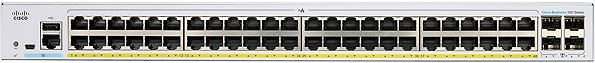 Switch CISCO CBS350 Managed 48-port GE, Full PoE, 4x1G SFP ...