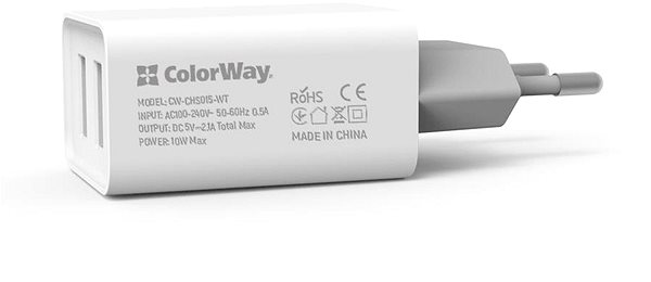 Töltő adapter ColorWay CW-CHS015-WT töltőfej ...