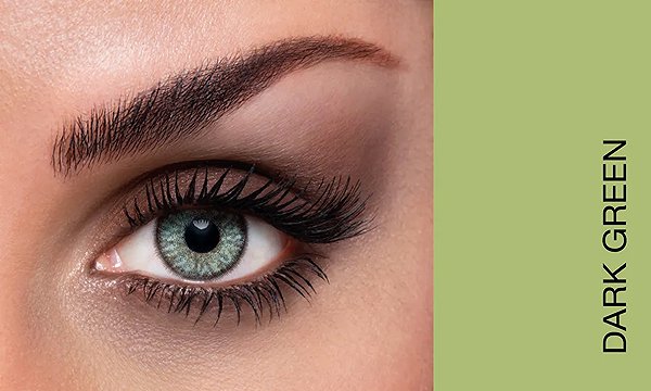Kontaktné šošovky Lacelle Tri-kolor Dark Green, dioptria: -0,50, zakrivenie: 8.80 ...