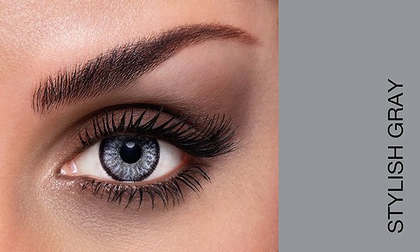 Kontaktné šošovky Lacelle Tri-kolor Stylish Gray, dioptria: -0,50, zakrivenie: 8.80 ...