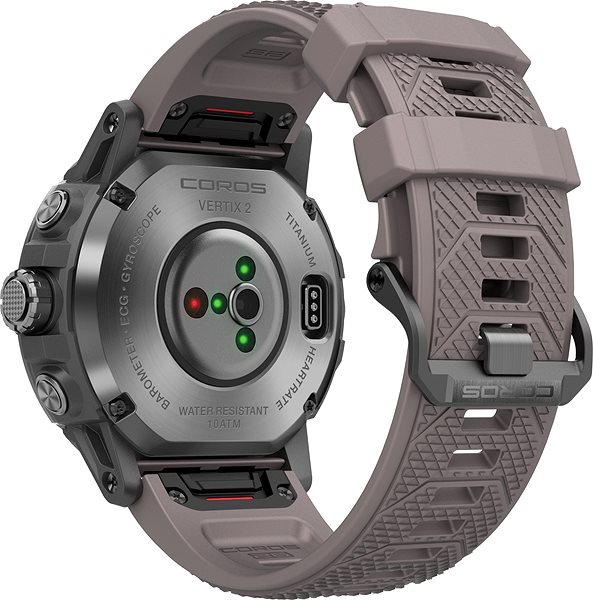 Smart Watch Coros VERTIX 2 GPS Adventure Watch Obsidian Grey Back page