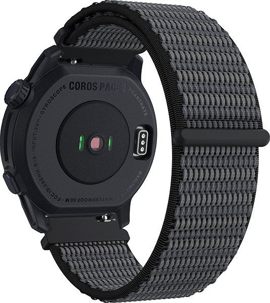 Smart Watch Coros PACE 2 Premium GPS Sport Watch Dark Navy Nylon Band Back page