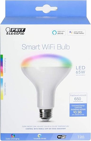 LED izzó CORUN SMART BR30, E27, RGB, WiFi ...