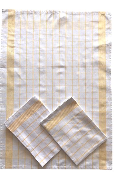 Kuchynská utierka Svitap sleepwell Utierka Negativ Egyptská bavlna 50 × 70 cm biela/žltá 3 ks ...