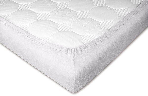 Lepedő Dadka frottír lepedő, 60 × 120 × 10 cm, ezüst ...