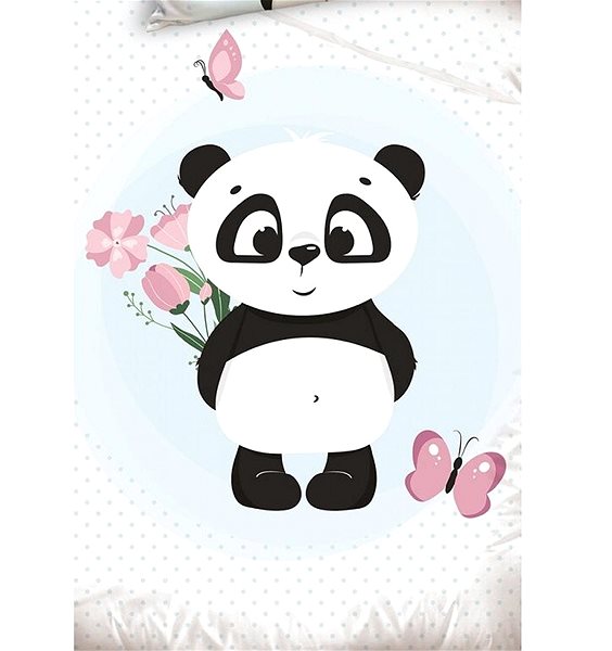 Detská posteľná bielizeň CARBOTEX roztomilá panda 100 × 135 cm ...