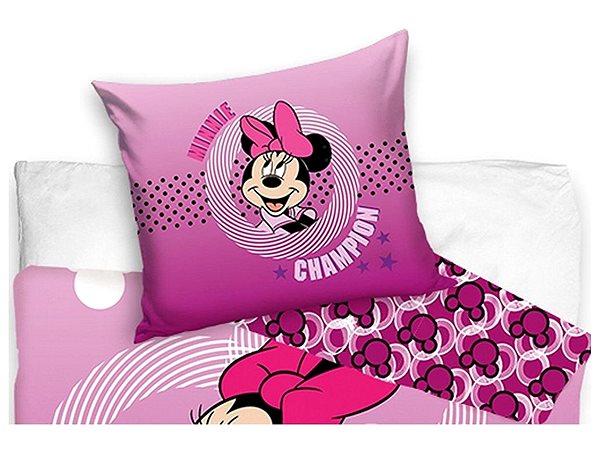 Dětské povlečení CARBOTEX Minnie na bruslích 140 × 200 cm ...