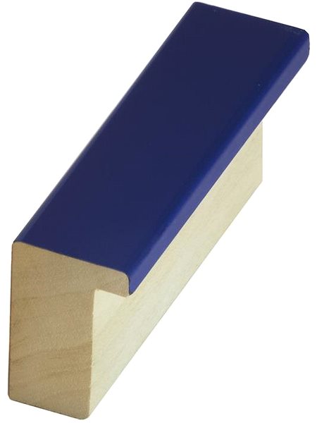 Fotorámeček DANTIK rámeček 40 × 50, PERLA modrý lesklý vysoký sklo čiré ...