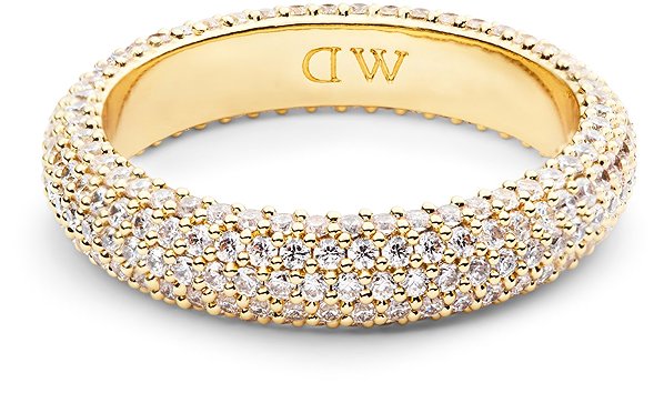 Daniel Wellington Women's Pavé Ring DW00401686, gold colour.