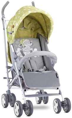 Baby Buggy Stroller Lorelli IDA + Carrycot GREEN&GREY ELEPHANT Screen