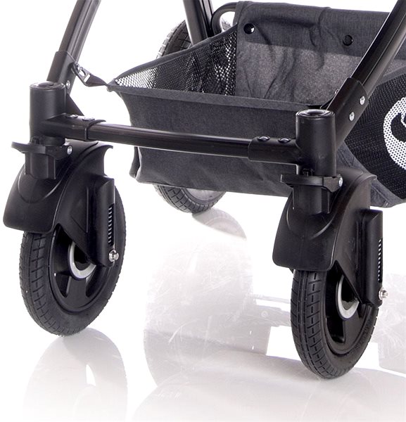 Baby Buggy Lorelli ALEXA BLACK&DARK RED+Bag for Baby Buggy Features/technology
