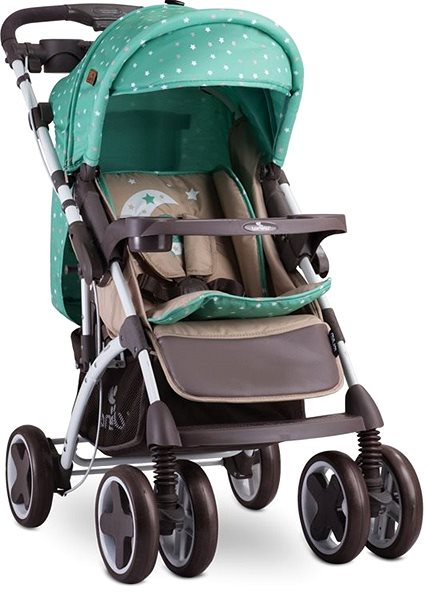 Baby Buggy Lorelli TOLEDO SET GREEN&BEIGE MOON BEAR Screen