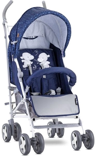 Baby Buggy Lorelli TOLEDO SET DARK BLUE HAPPY HIPPO Baby Buggy Screen