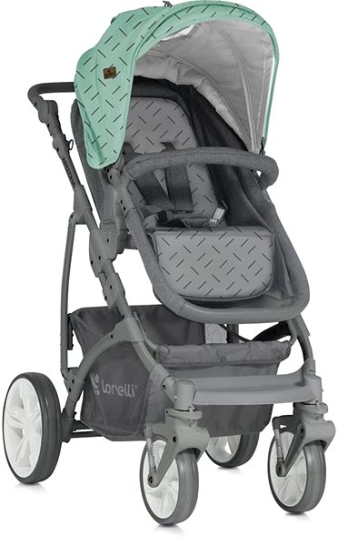 Baby Buggy Stroller ARIZONA+PRAM BODY+BAG GREEN&GREY Screen