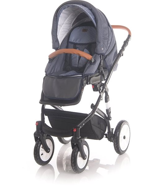 Baby Buggy Stroller Lorelli MIA LIGHT& DARK BLUE 3-in-1 AIR Screen