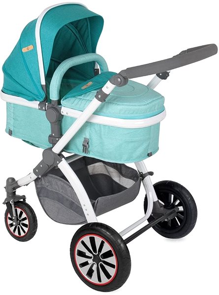 Baby Buggy Lorelli AURORA AIR WHEELS AQUAMARINE LONDON Baby Buggy Lateral view
