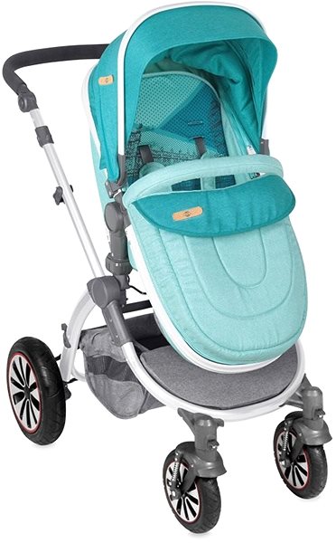 Baby Buggy Lorelli AURORA AIR WHEELS AQUAMARINE LONDON Baby Buggy Screen