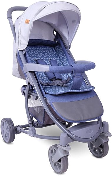 Baby Buggy Stroller Lorelli S-300 + Carrycot GREY RHOMBS Screen