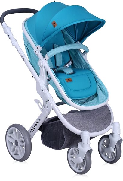 Baby Buggy Stroller Lorelli LUNA 2-in-1 AQUAMARINE Screen