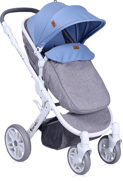 Baby Buggy Stroller Lorelli LUNA 2-in-1 GREY&BLUE Screen