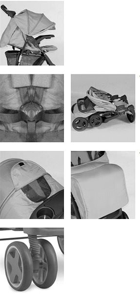 Baby Buggy Lorelli FOXY Stroller + Toddler Carrier DARK BLUE TEDDY Features/technology