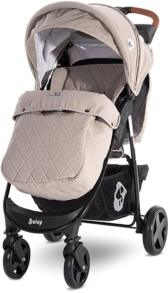 Baby Buggy Lorelli DAISY Stroller + BEIGE Carrier Screen