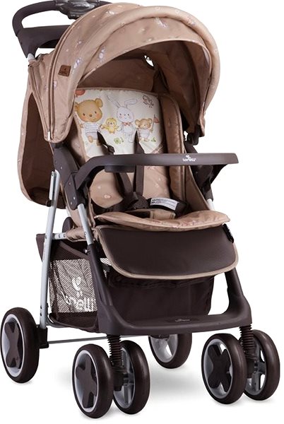 Baby Buggy Stroller Lorelli FOXY + BEIGE BEAR PARTY Screen