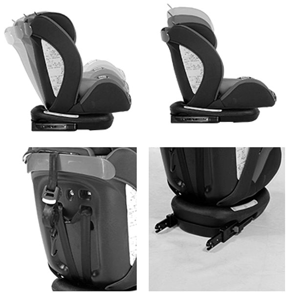 Autosedačka Autosedačka Lorelli CORSICA ISOFIX 0-36 KG GREY CROWNS Vlastnosti/technologie