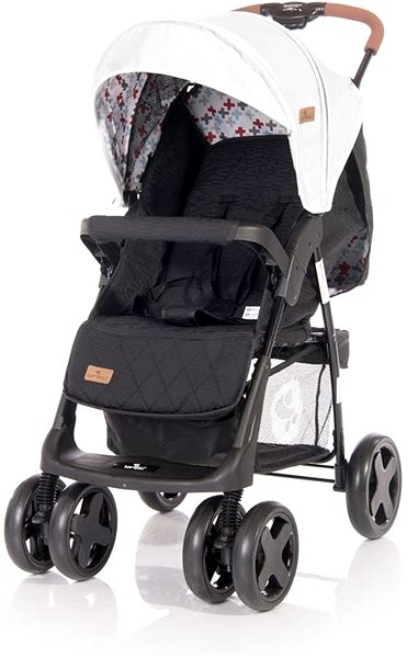 Baby Buggy Stroller Lorelli INES + Carrycot GREY&BLACK CROS Screen