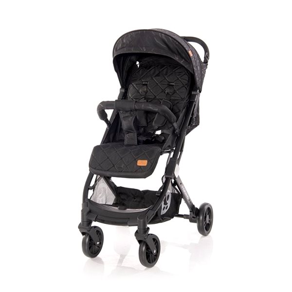 Baby Buggy Stroller Lorelli FIORANO + Carrycot BLACK DIAMOND Screen
