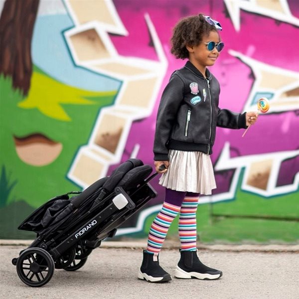 Baby Buggy Stroller Lorelli FIORANO + Carrycot BLACK DIAMOND Lifestyle
