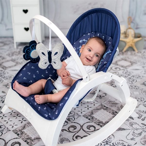 Dětské lehátko Houpací lehátko 3v1 Lorelli ALEX COOL GREY STARS Lifestyle