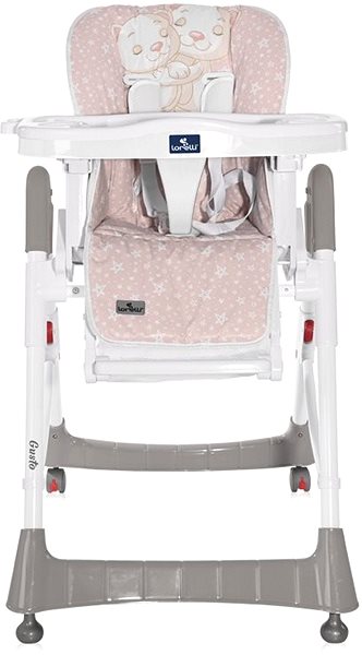Jídelní židlička Jídelní židlička Lorelli GUSTO SATIN PINK HUG Screen