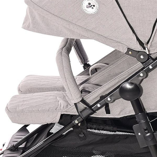 Baby Buggy Stroller for Twins Lorelli DUO + Carrycot + Stroller Bag GREY DOTS Features/technology
