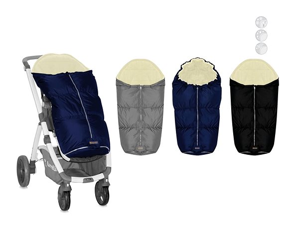 Fusak do kočárku Zimní fusak Lorelli THERMO do kočárku GRAY ...