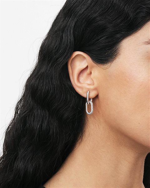Daniel Wellington women's silver earrings.