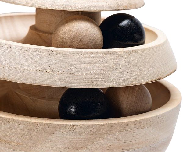 Interactive cat toy Designed by Lotte stylish Neya toy 16 × 17 × 16 cm .