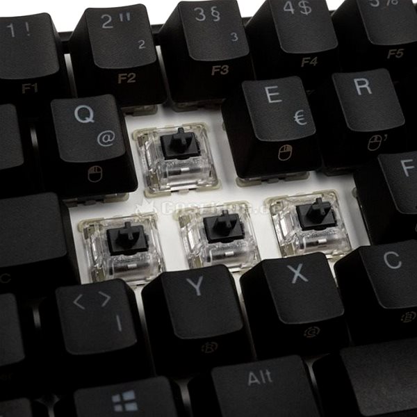 Herná klávesnica Ducky Mecha Mini, MX-Black, RGB-LED – čierna – DE Vlastnosti/technológia