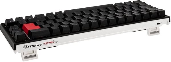 Herná klávesnica Ducky ONE 2 SF, MX-Blue, RGB LED – čierna – DE Bočný pohľad