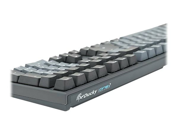 Gaming-Tastatur Ducky ONE 2 Skyline PBT, MX-Blue - DE Seitlicher Anblick
